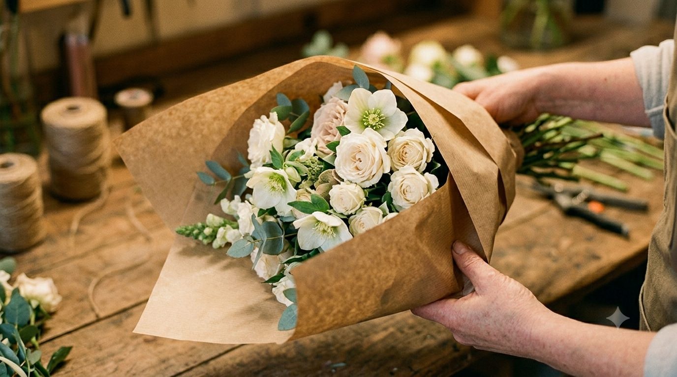 Atelier Helleborus — préparation d'une composition