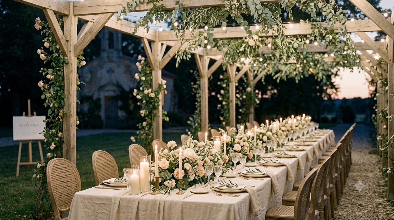 Décor floral de réception